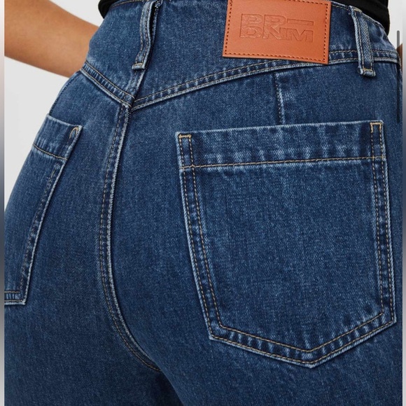 Princess Polly Gyoke Hi Rise Straight Leg Jeans Size 8 Dark Wash - Picture 3 of 15